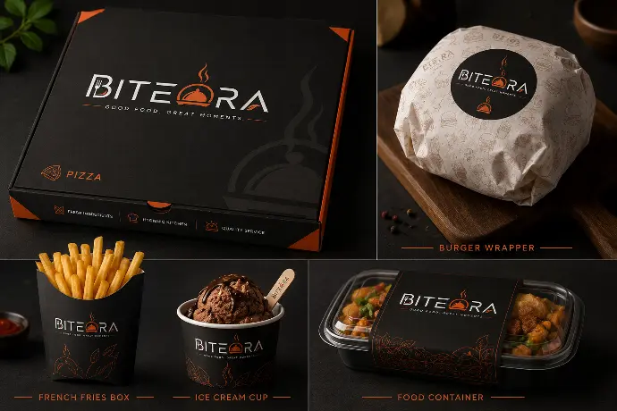 Food Container Logo Design